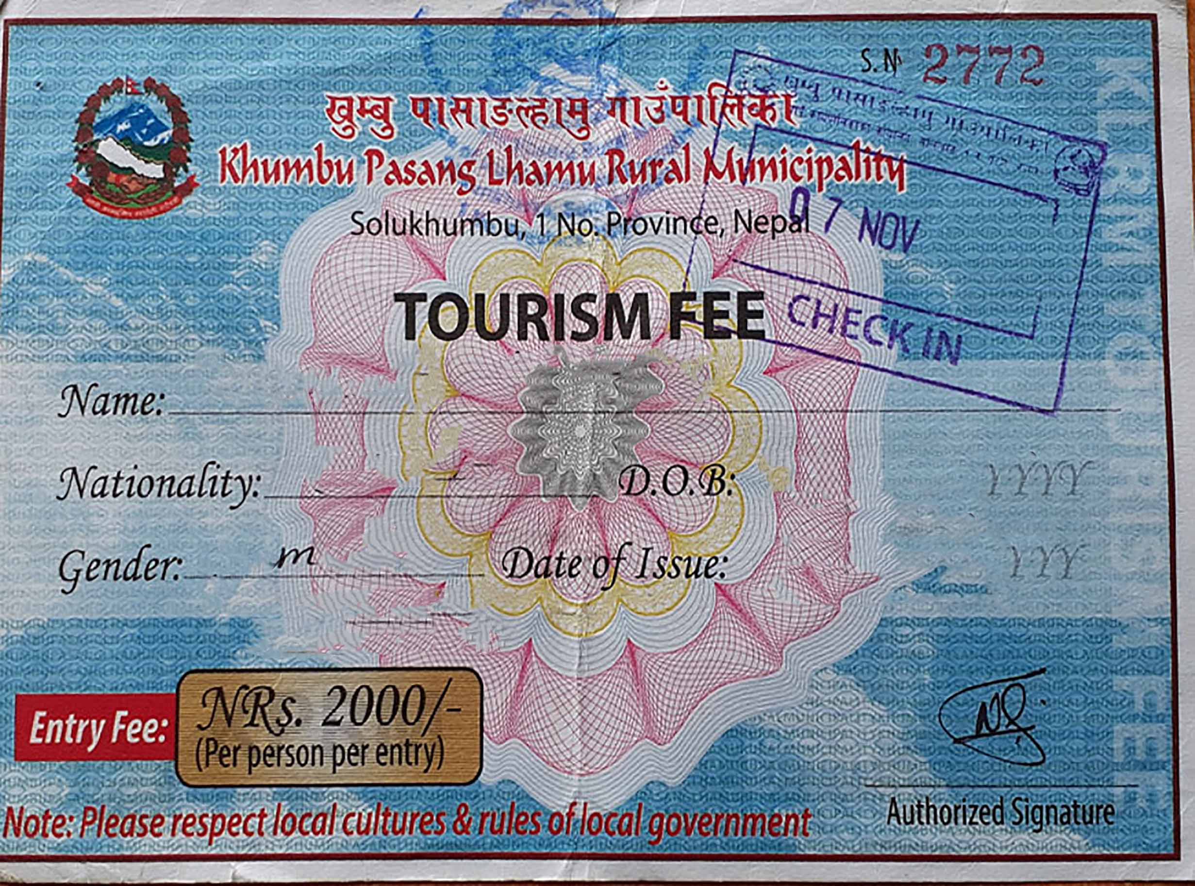 Nepal Trekking Permits 