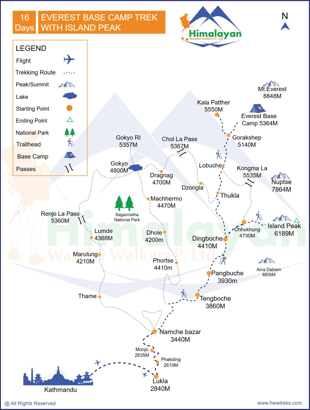 Everest Base camp trek with Island Peak Climbing