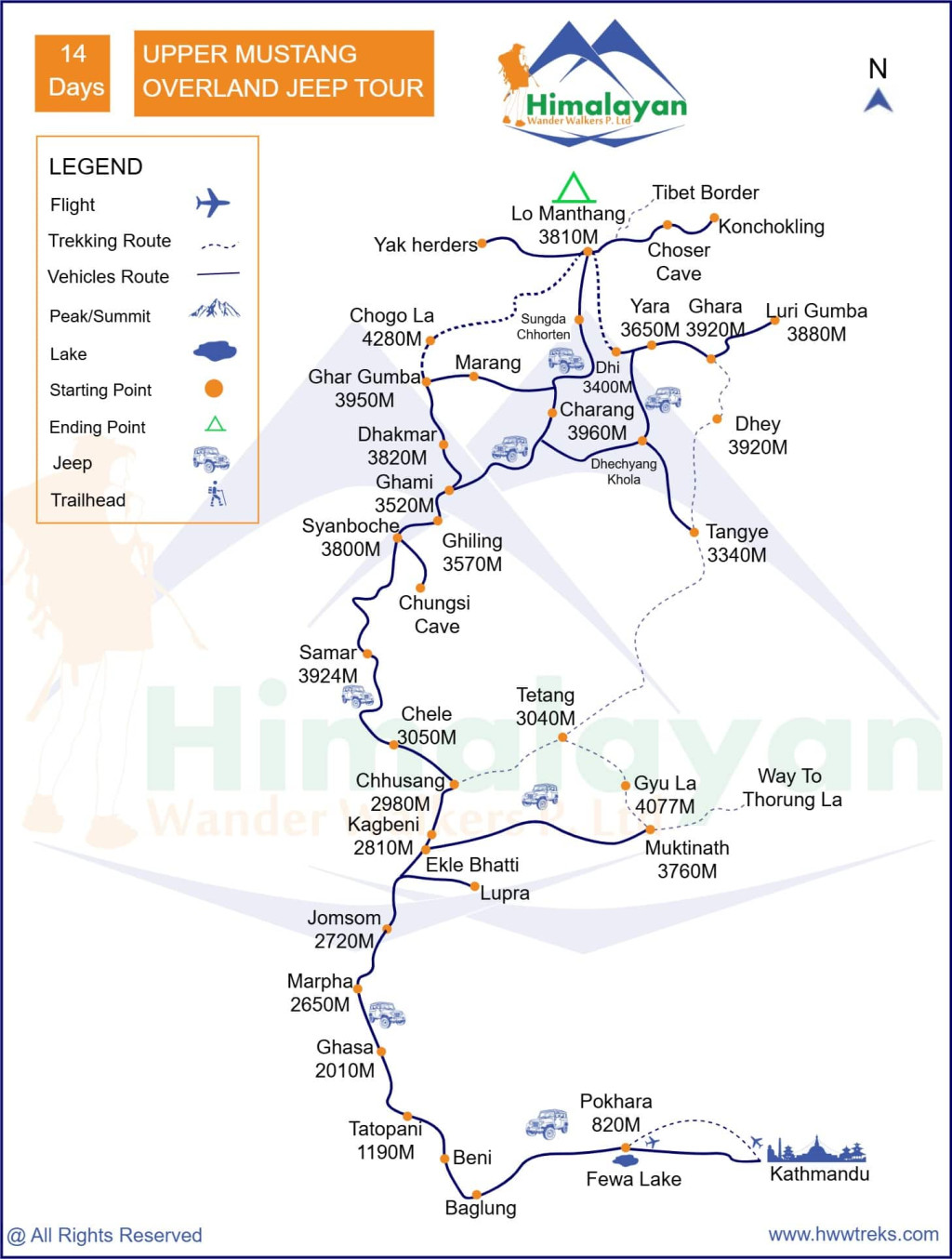 Upper Mustang Overland Jeep Tour