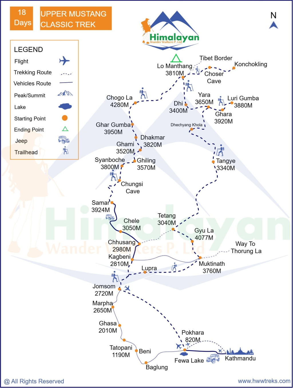 Upper Mustang Classic Trek