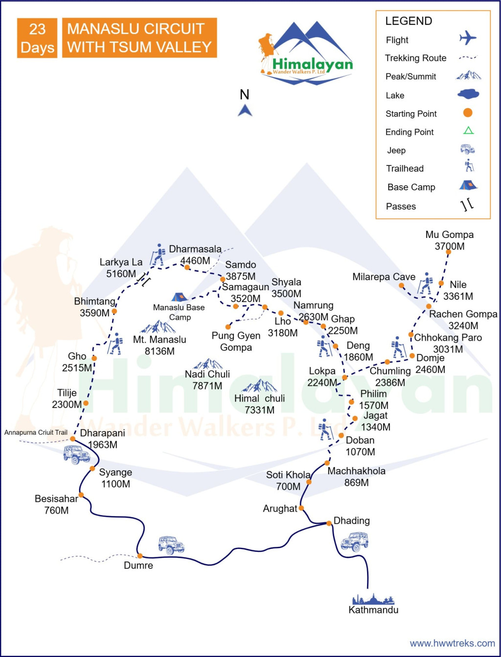 Manaslu Circuit with Tsum Valley
