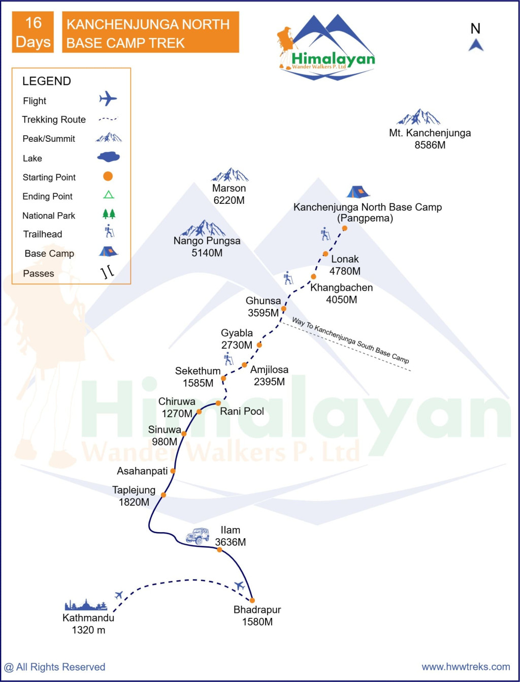 Kanchenjunga North Base Camp Trek
