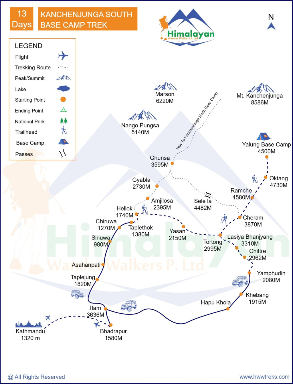 Kanchenjunga South Base Camp Trek
