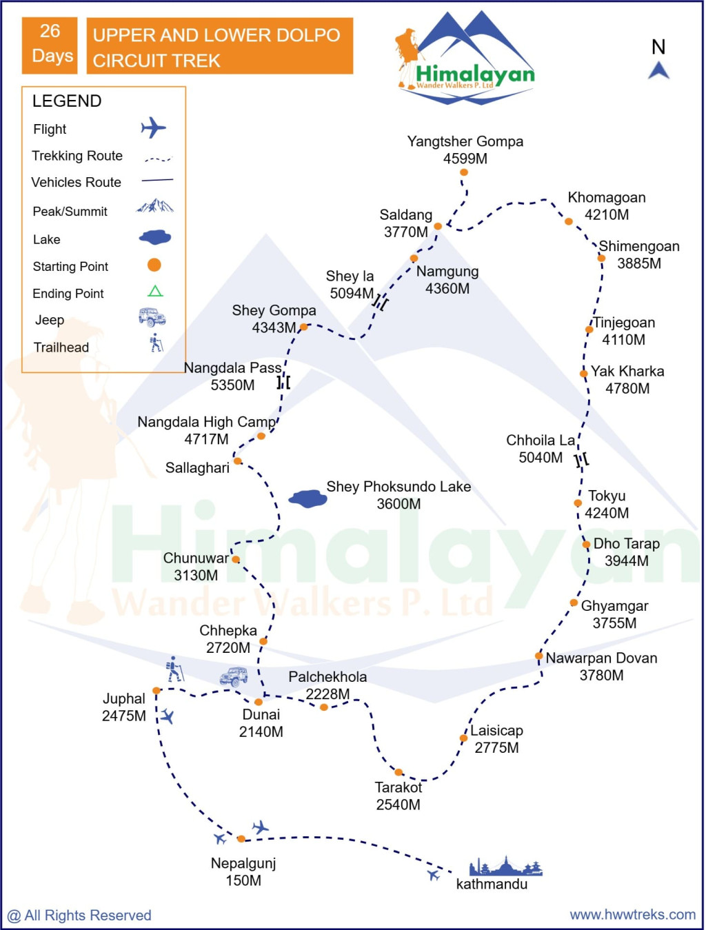 Upper and Lower Dolpo Circuit Trek