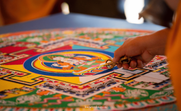 Vajrakilaya Sand Mandala in Upper Mustang