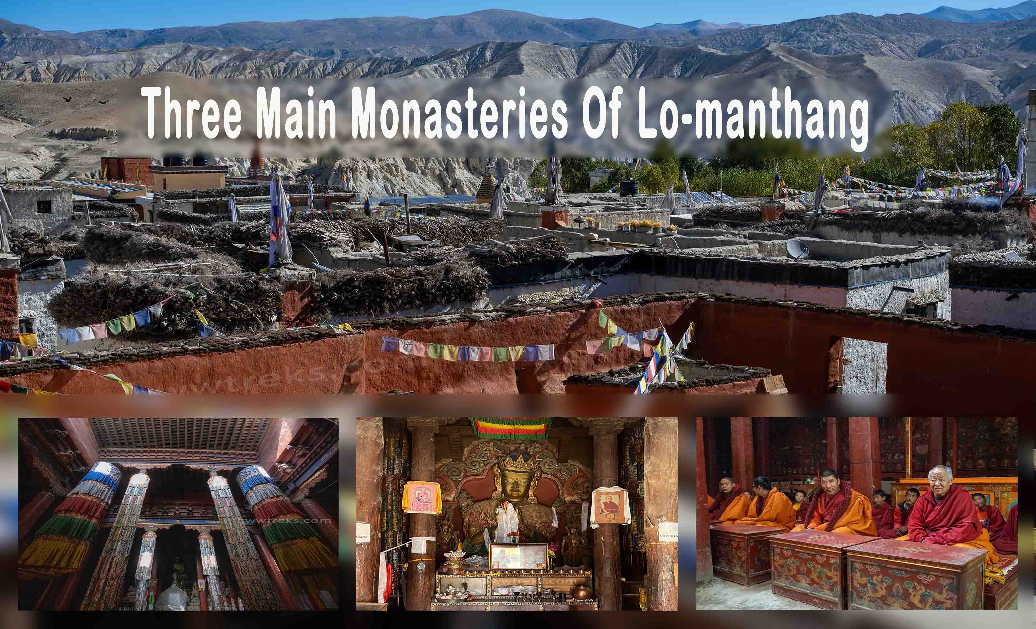 Three Major Monasteries of Lo-Manthang